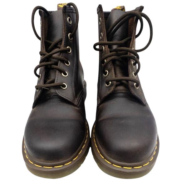 Dr Martens 101  Crazy Horse Brown Leather Women's size 9 Men's 8 - Picture 4 of 10